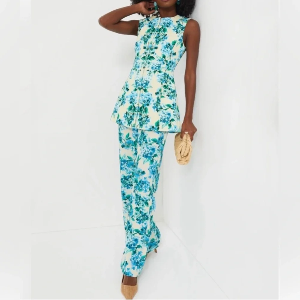 NWT - Tuckernuck - Water's Edge Hydrangea Rhoda Tunic Top - Size 4 - Picture 5 of 9